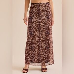 Altar'd State Animal Print Maxi Skirt